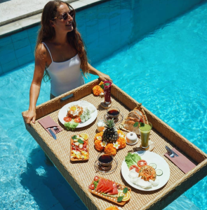 The Magic of a Floating Breakfast in Bali